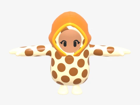 Onesie Fall Guy - Fortnite 3D Model