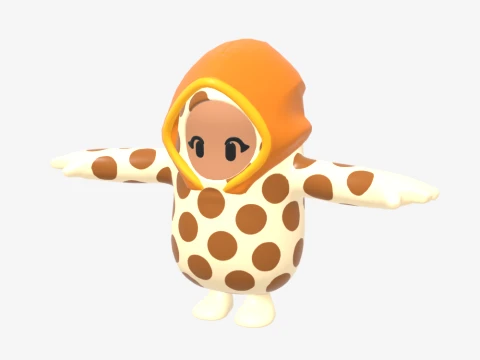 Onesie Fall Guy - Fortnite 3D Model