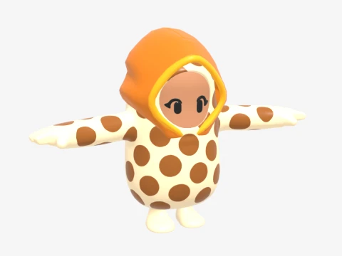 Onesie Fall Guy - Fortnite 3D Model