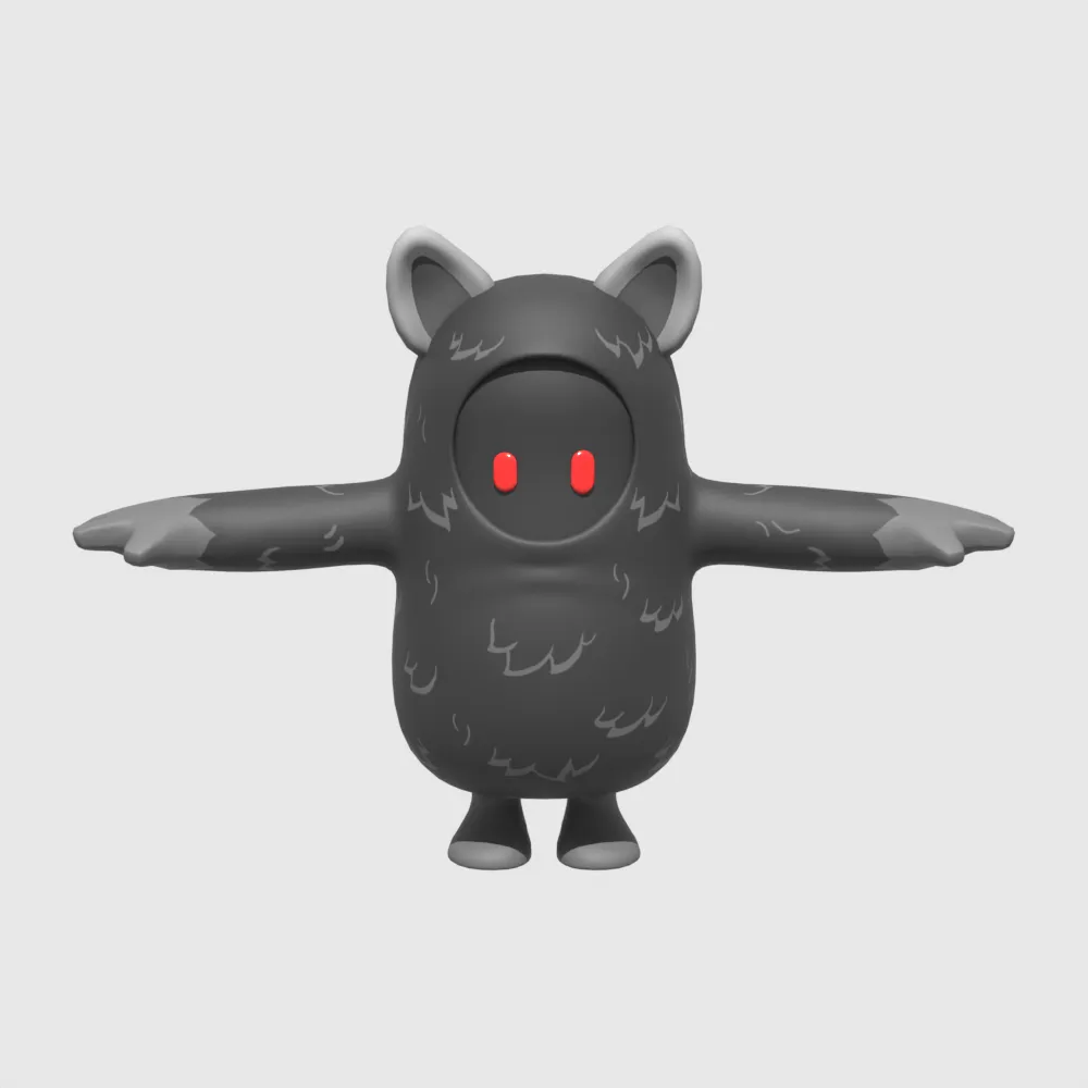 The Mothman Fall Guy - Fortnite 3D Model .c4d .max .obj .3ds .fbx .stl .blend