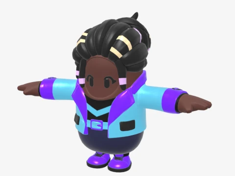 Aniyah Fall Guy - Fortnite 3D Model
