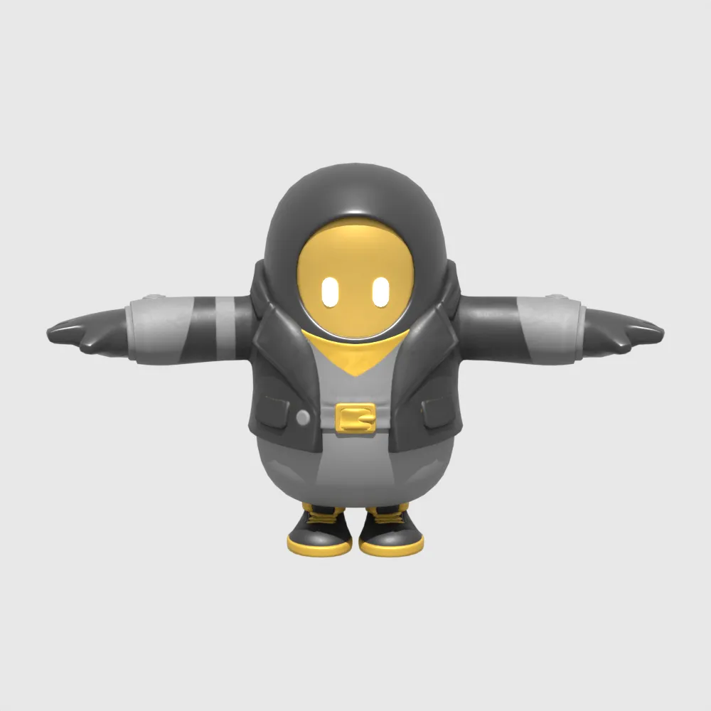 Bernie Fall Guy - Fortnite 3D Model .c4d .max .obj .3ds .fbx .stl .blend 