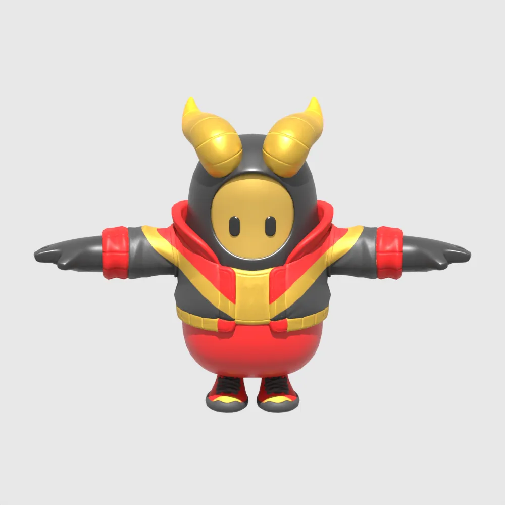 Heavy Elite Legionnaire Fall Guy - Fortnite 3D Model .c4d .max .obj .3ds .fbx .stl .blend 