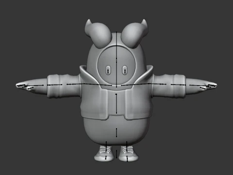 Heavy Elite Legionnaire Fall Guy - Fortnite 3D Model