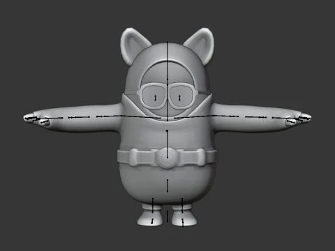 Phantom Meowscles Fall Guy - Fortnite 3D Model