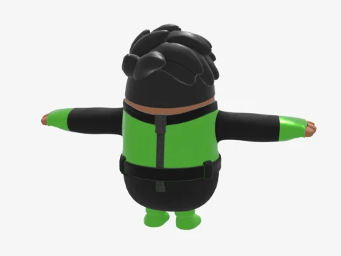 Hunter Fall Guy - Fortnite 3D Model