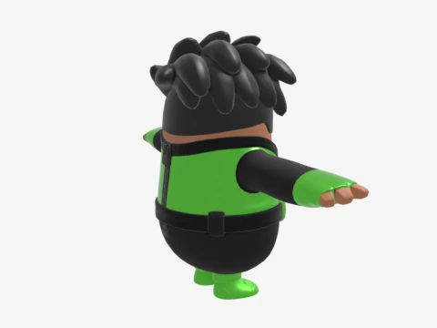Hunter Fall Guy - Fortnite 3D Model