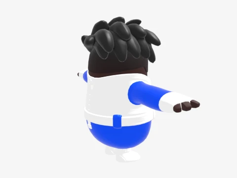 Hypersonic Fall Guy - Fortnite 3D Model