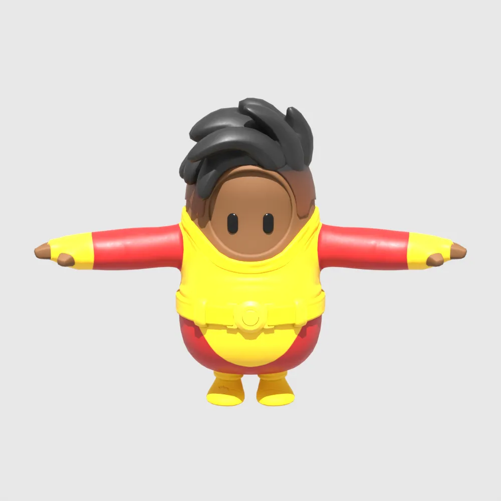 Blastoff Fall Guy - Fortnite 3D Model .c4d .max .obj .3ds .fbx .stl .blend