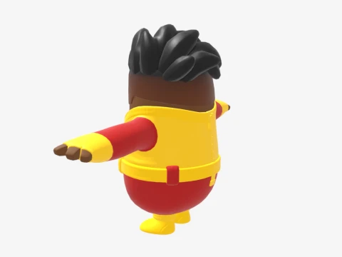 Blastoff Fall Guy - Fortnite 3D Model