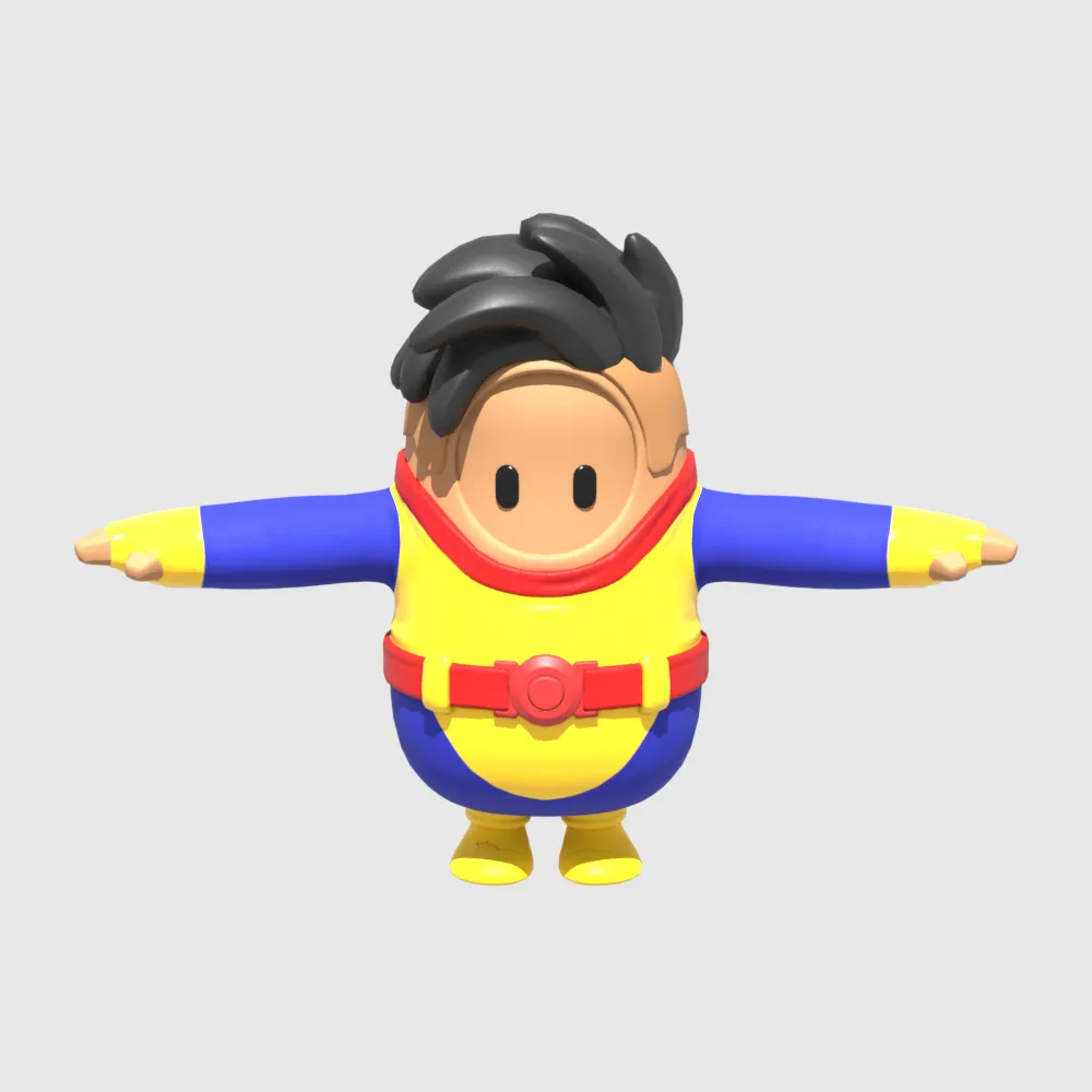Wanderlust Fall Guy - Fortnite 3D Model .c4d .max .obj .3ds .fbx .stl .blend 