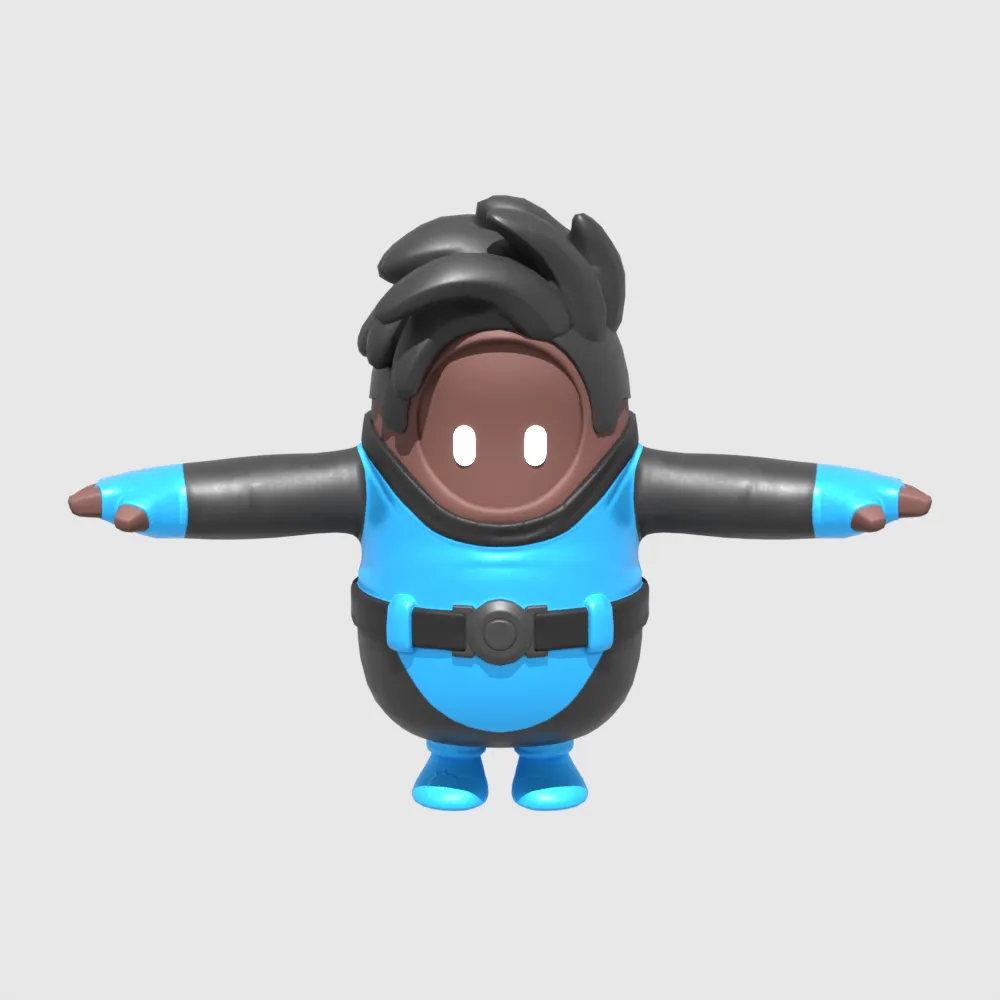 The Mighty Volt Fall Guy - Fortnite 3D Model .c4d .max .obj .3ds .fbx .stl .blend 