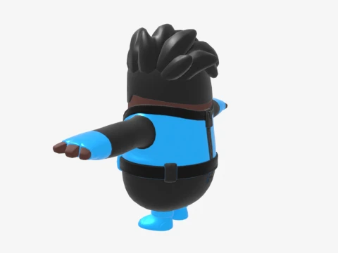 The Mighty Volt Fall Guy - Fortnite 3D Model