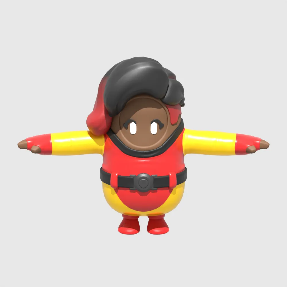 Joltara Fall Guy - Fortnite 3D Model .c4d .max .obj .3ds .fbx .stl .blend 