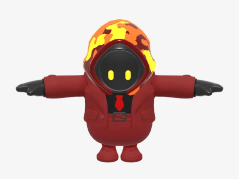 Inferno Fall Guy - Fortnite 3D Model