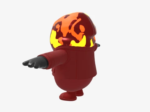 Inferno Fall Guy - Fortnite 3D Model