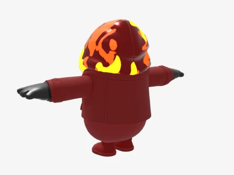 Inferno Fall Guy - Fortnite 3D Model