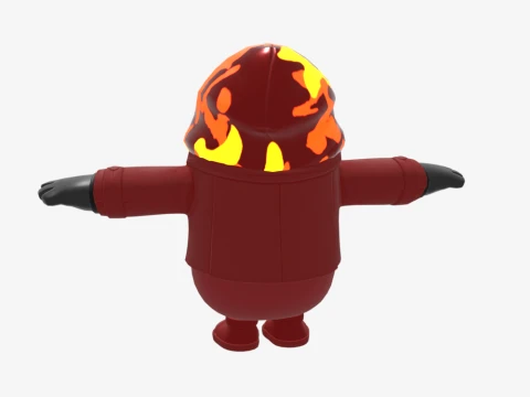 Inferno Fall Guy - Fortnite 3D Model