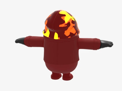 Inferno Fall Guy - Fortnite 3D Model