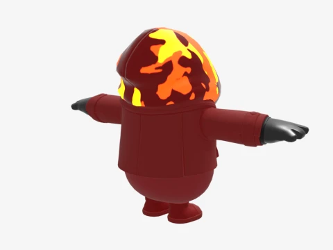 Inferno Fall Guy - Fortnite 3D Model