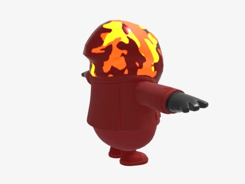 Inferno Fall Guy - Fortnite 3D Model