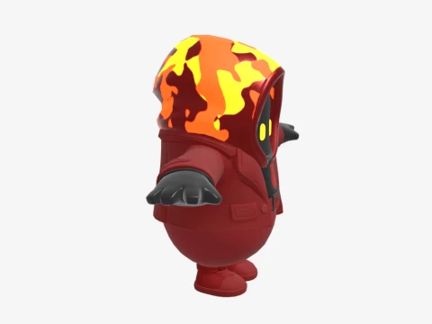 Inferno Fall Guy - Fortnite 3D Model