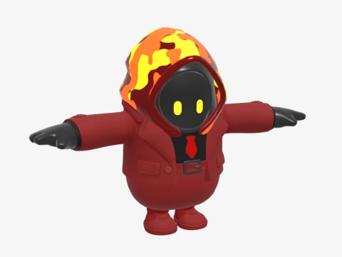 Inferno Fall Guy - Fortnite 3D Model