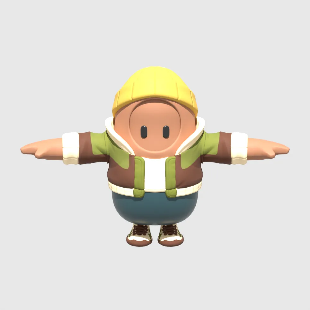 Recon Raptor Fall Guy - Fortnite 3D Model .c4d .max .obj .3ds .fbx .stl .blend 