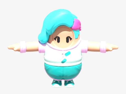 Katalina Fall Guy-Fortnite 3D Model