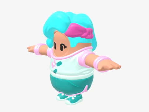 Katalina Fall Guy - Fortnite 3D Model