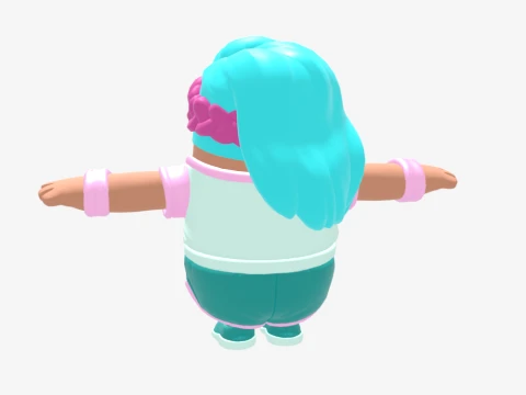 Katalina Fall Guy - Fortnite 3D Model