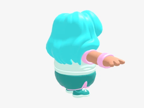 Katalina Fall Guy - Fortnite 3D Model