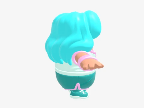 Katalina Fall Guy - Fortnite 3D Model