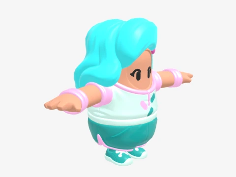 Katalina Fall Guy - Fortnite 3D Model