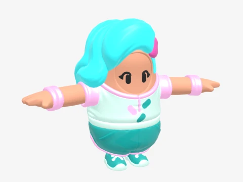 Katalina Fall Guy - Fortnite 3D Model