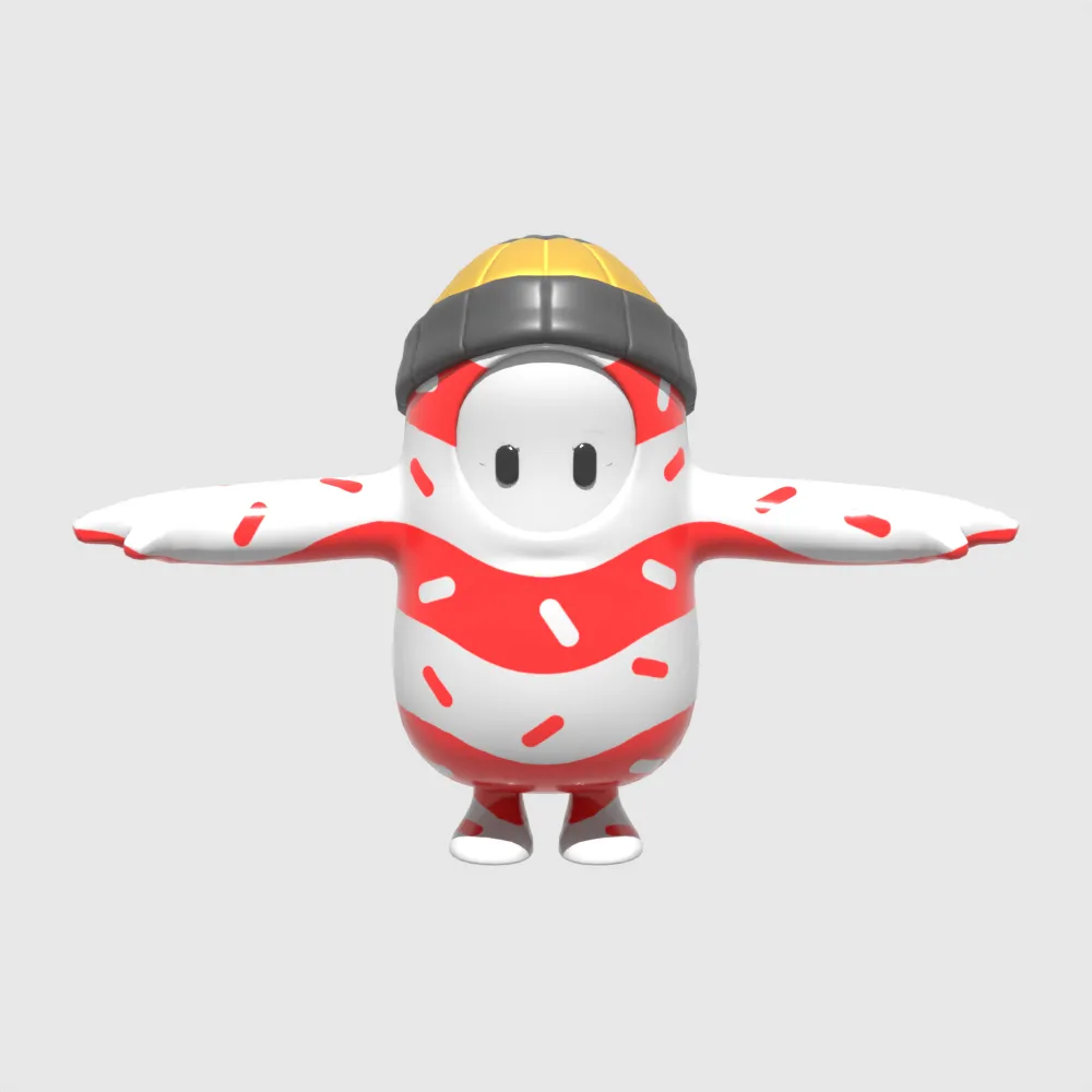 Mr Dappermint Fall Guy - Fortnite 3D Model .c4d .max .obj .3ds .fbx .stl .blend 