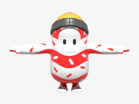 Mr Dappermint Fall Guy - Fortnite 3D Model