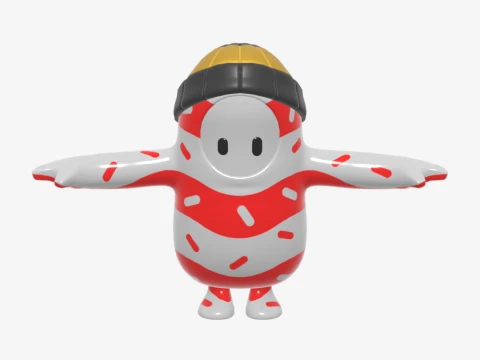 Mr Dappermint Fall Guy - Fortnite 3D Model