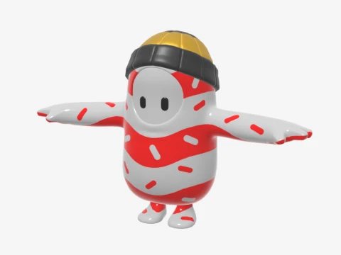 Mr Dappermint Fall Guy - Fortnite 3D Model