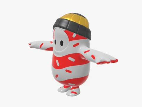 Mr Dappermint Fall Guy - Fortnite 3D Model