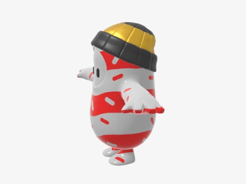 Mr Dappermint Fall Guy - Fortnite 3D Model