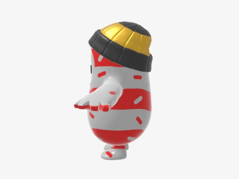 Mr Dappermint Fall Guy - Fortnite 3D Model