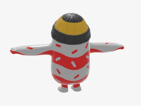 Mr Dappermint Fall Guy - Fortnite 3D Model