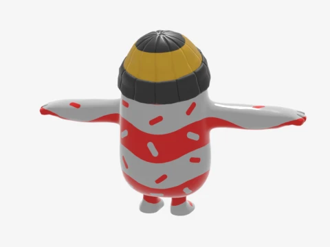 Mr Dappermint Fall Guy - Fortnite 3D Model