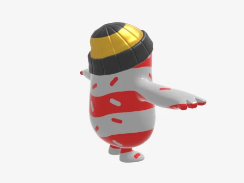 Mr Dappermint Fall Guy - Fortnite 3D Model