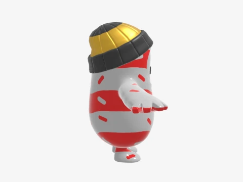 Mr Dappermint Fall Guy - Fortnite 3D Model