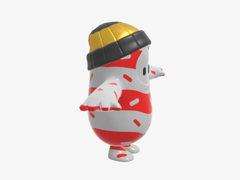 Mr Dappermint Fall Guy - Fortnite 3D Model