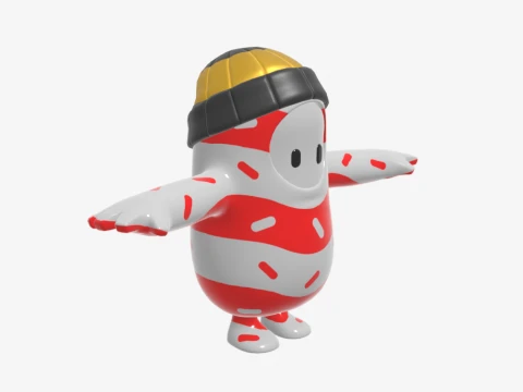 Mr Dappermint Fall Guy - Fortnite 3D Model