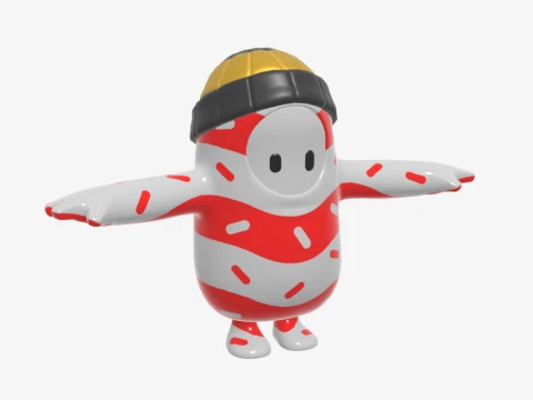 Mr Dappermint Fall Guy - Fortnite 3D Model