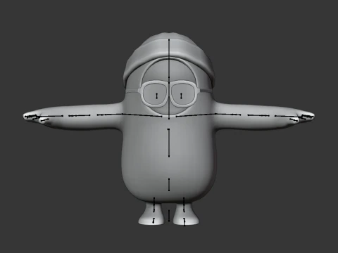 Mr Dappermint Fall Guy - Fortnite 3D Model